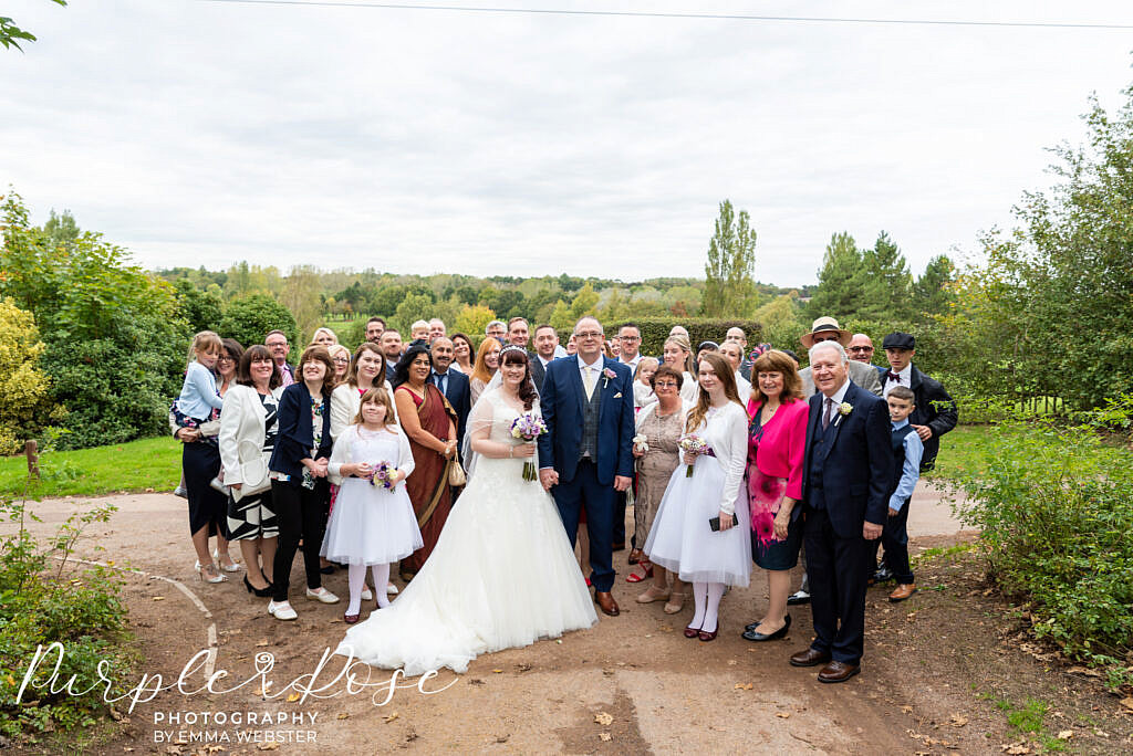 Wedding party guests