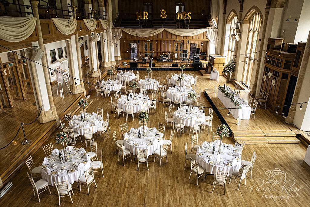 Bedford School wedding reception room