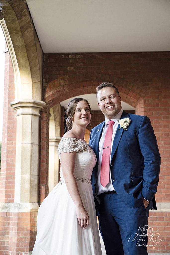 Wedding couples portrait at Bedford School 3