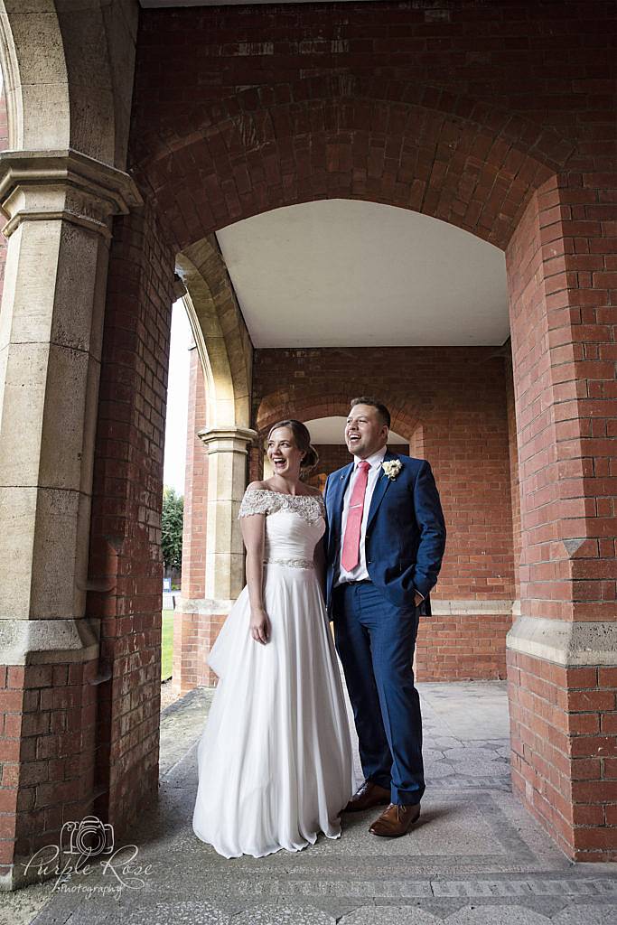 Wedding couples portrait at Bedford School 2