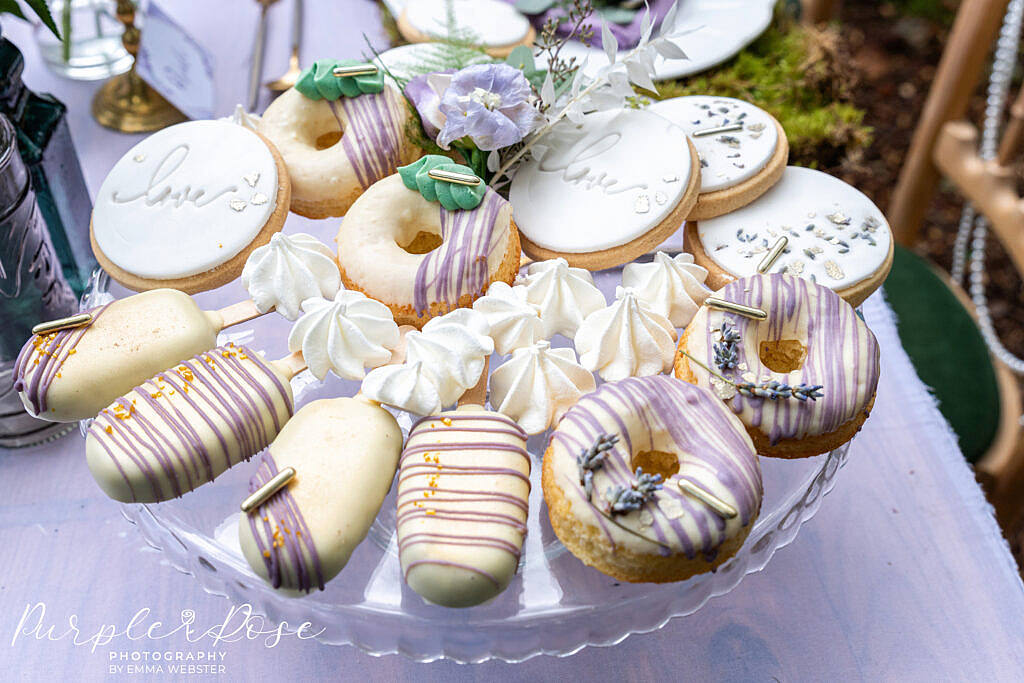 Plate full of edible treats