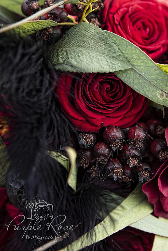 Black & Red Wedding bouquet