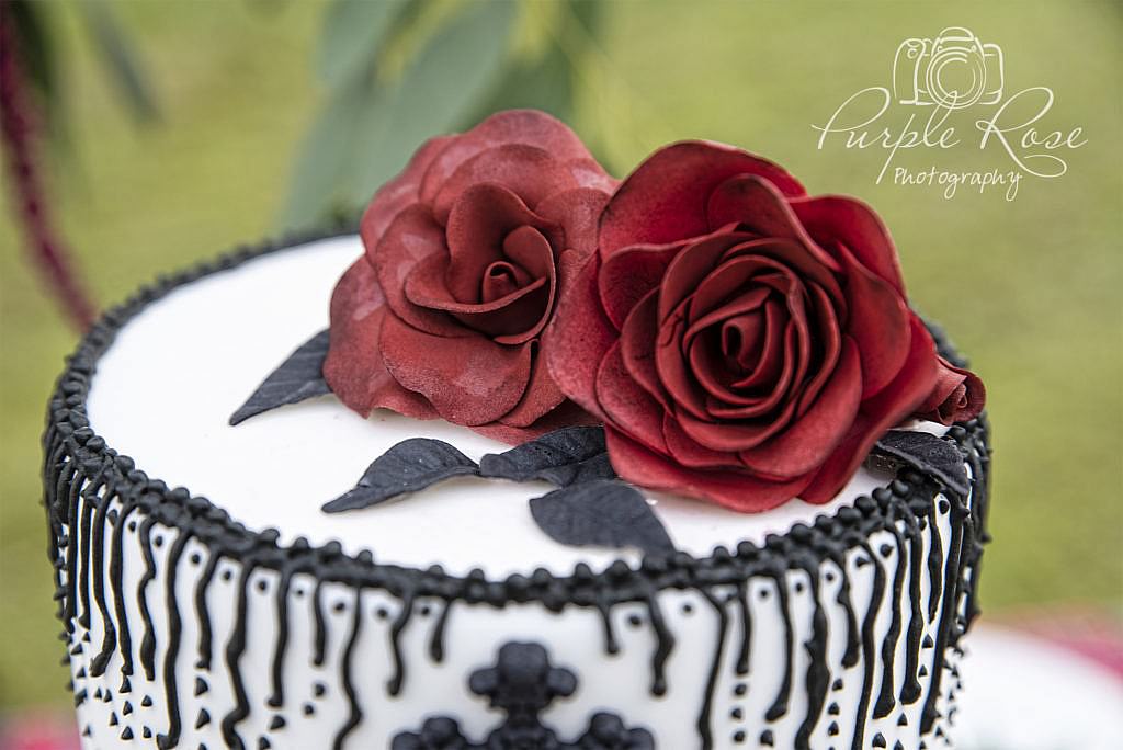 Gothic wedding cake