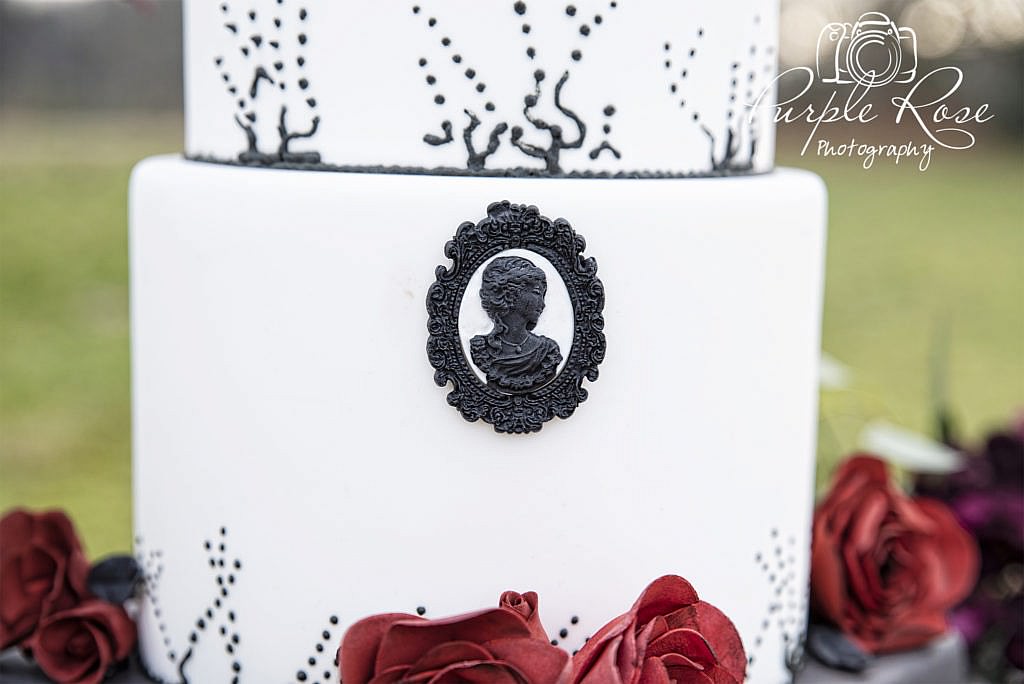 Gothic wedding cake