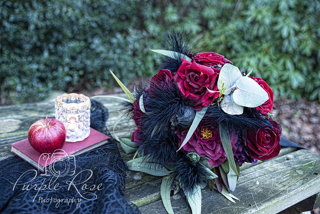 Gothic brides wedding bouquet