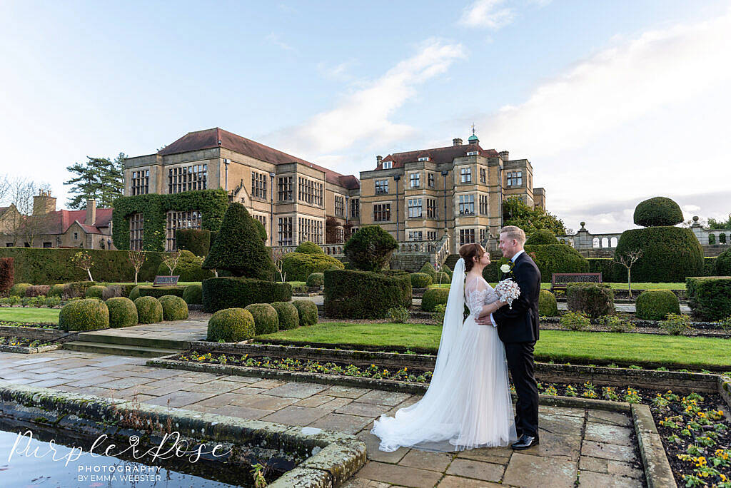 bride and groom on their wedding day