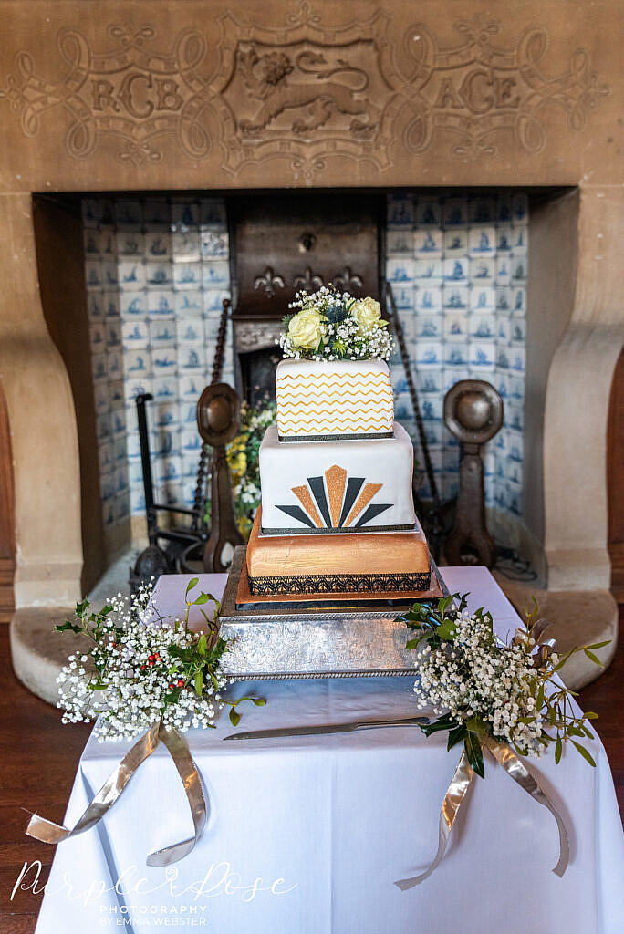 Gatsby themed wedding cake