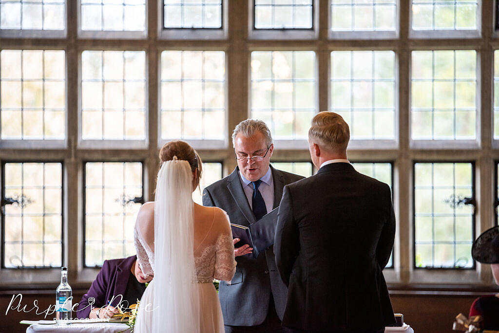 bride and groom during the wedding cermeony