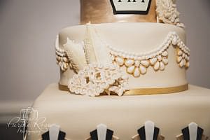 Details of a wedding cake