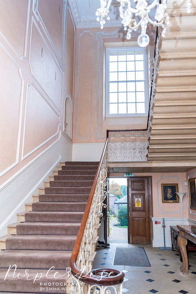 Staircase in Kelmarsh Hall Northampton