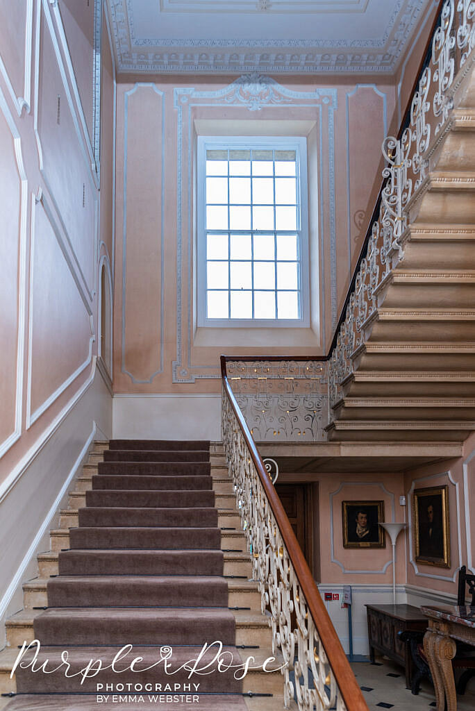 Stairway In kelmarsh Hall Northampton
