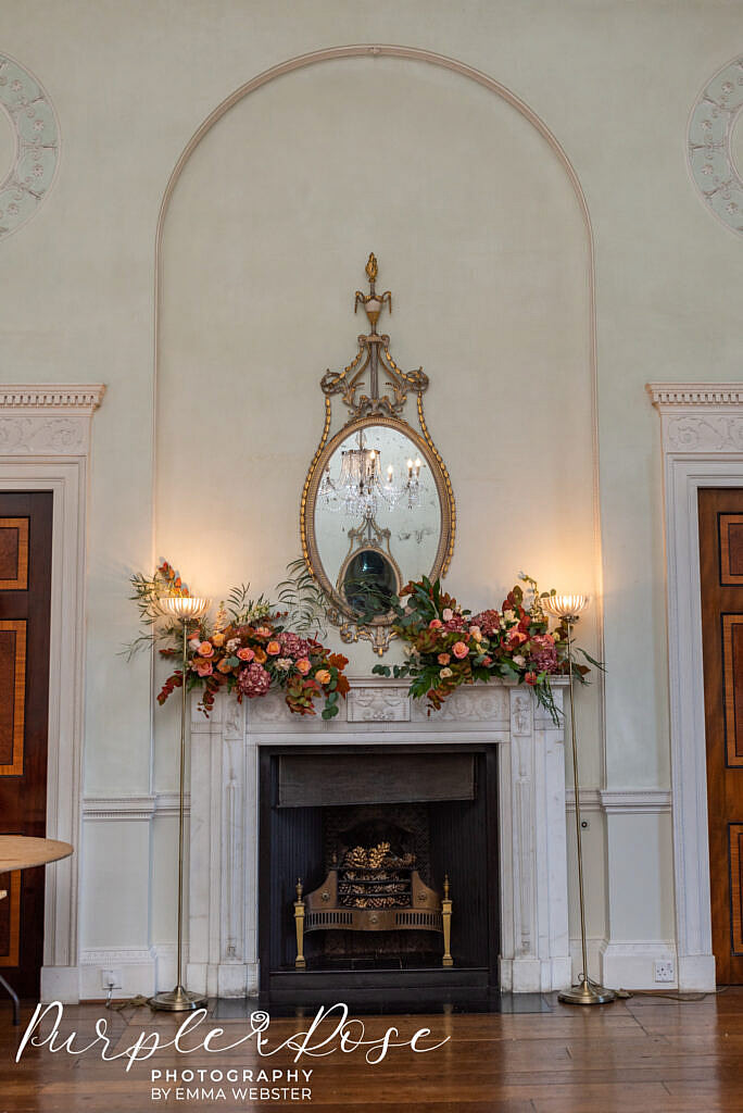 Fire place at Kelmarsh Hall Northampton