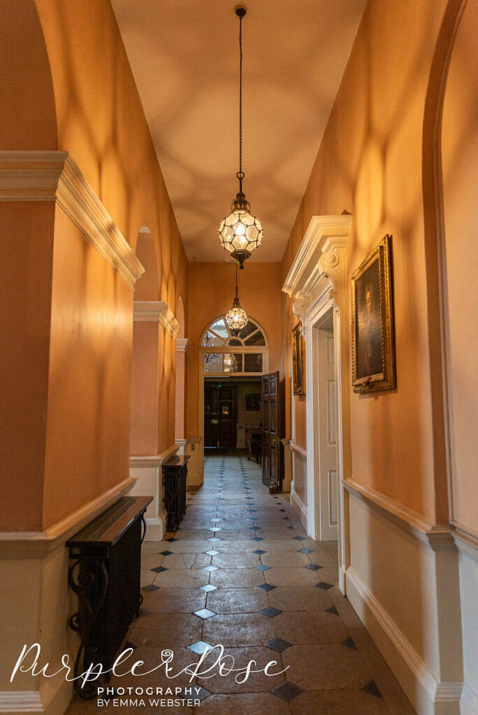 Stunning hallway in Kelmarsh Hall Northampton