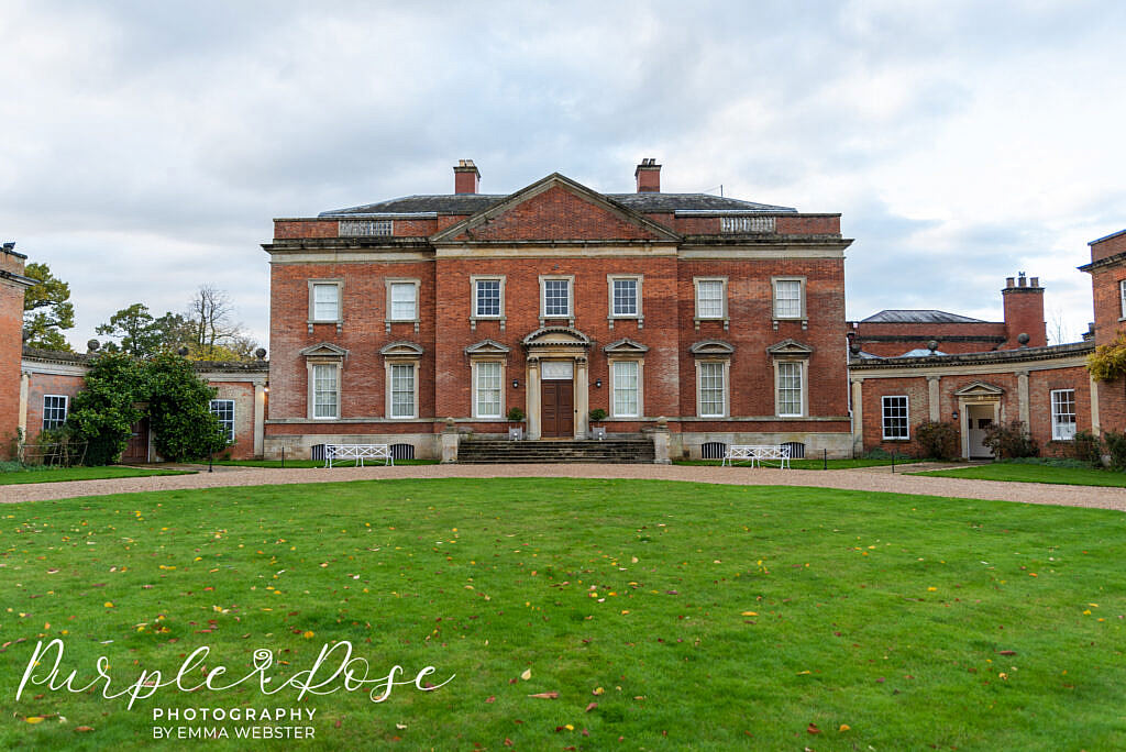 Outside of Kelmarsh Hall Northampton