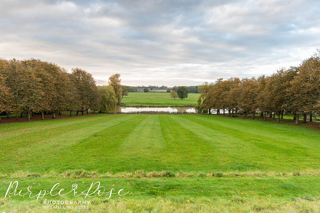 Gardens in Kelmarsh Hall Northampton