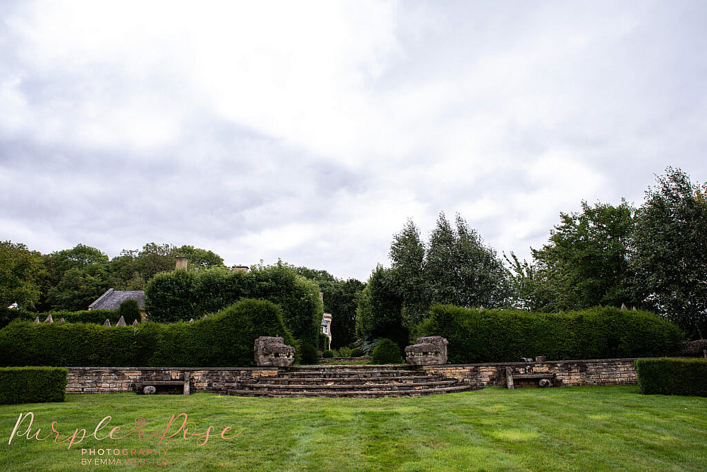 Steps leading to wedding venue