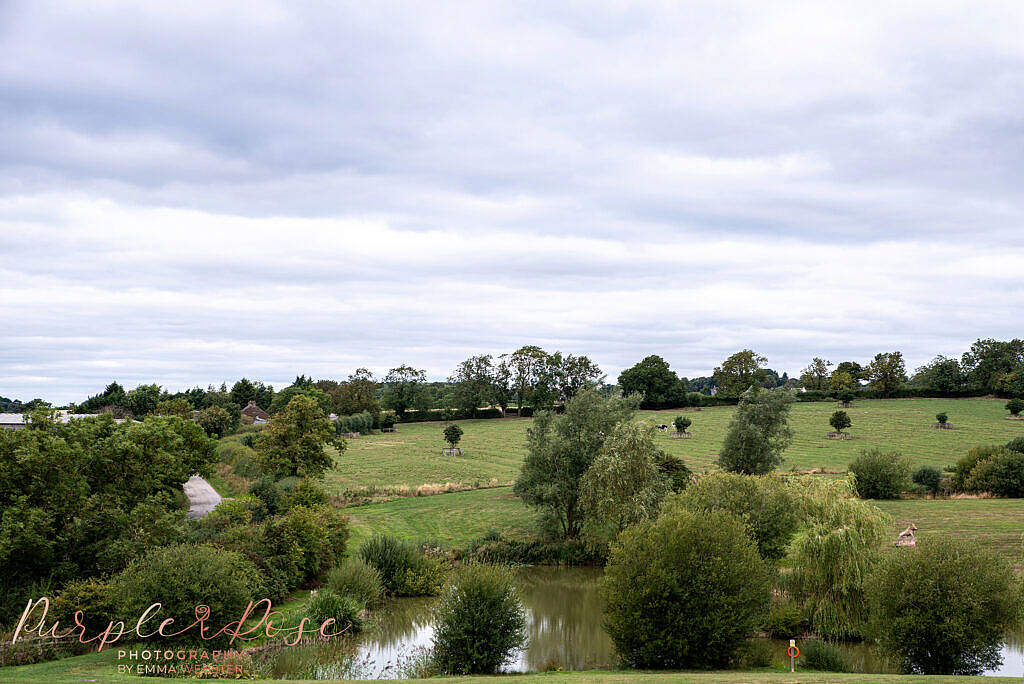 Lake view at wedding venue