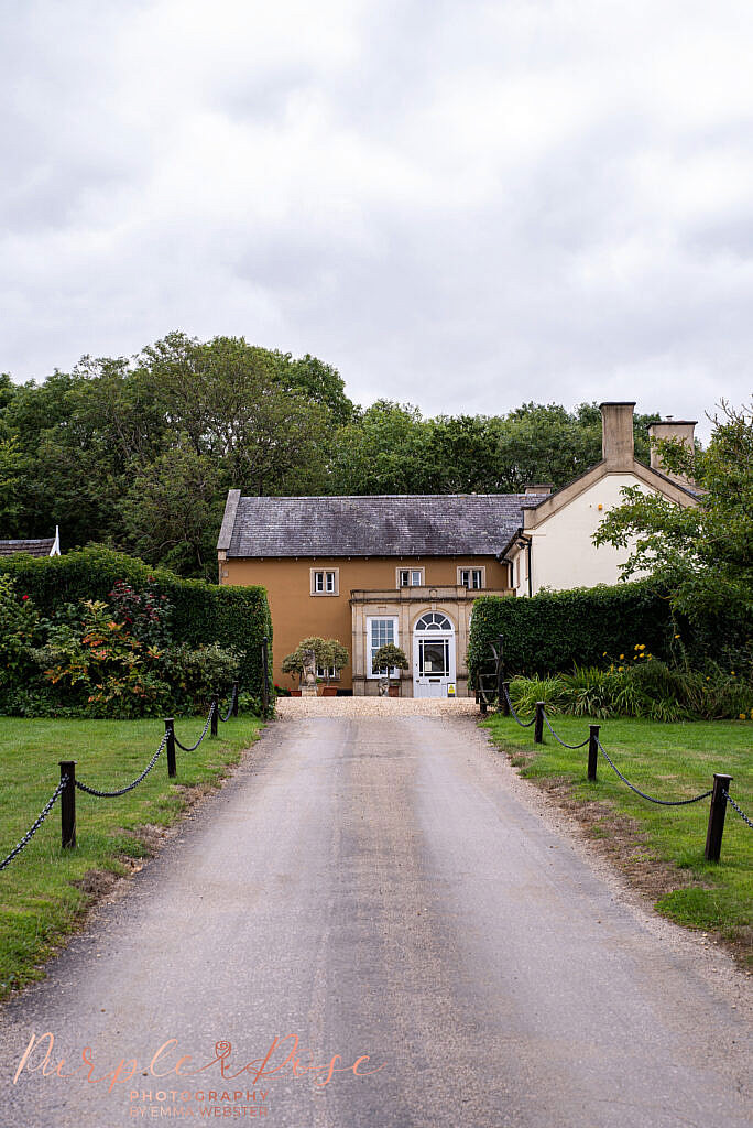 Road leading to Ladywood Estate wedding venue