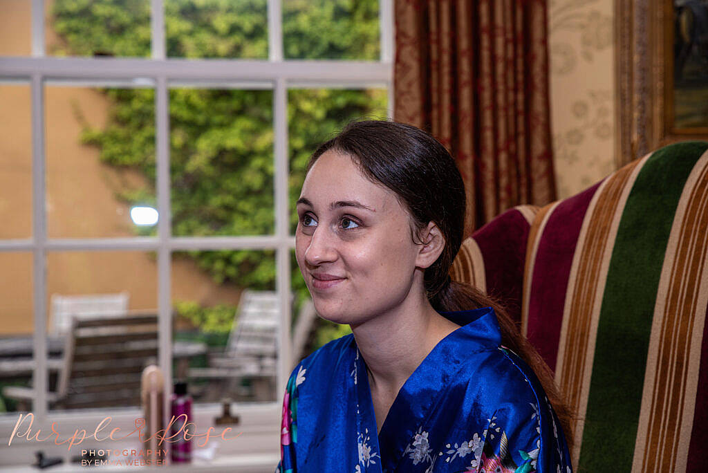 Bride getting ready