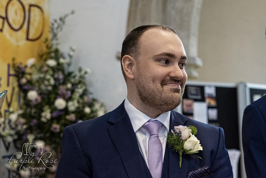 Groom waiting for his bride