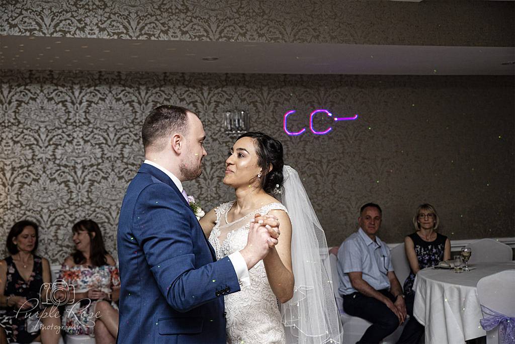 Bride & Groom dancing