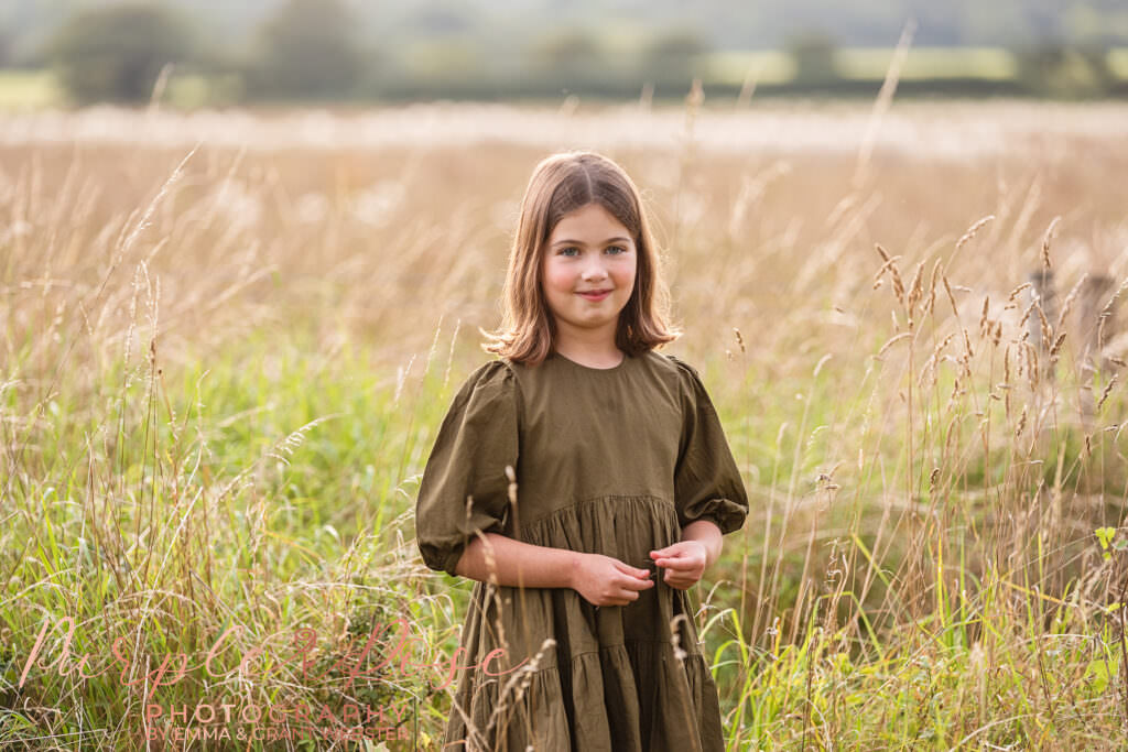 Girl in long grass