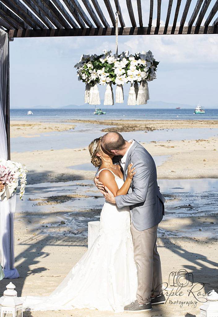 Beach wedding photography