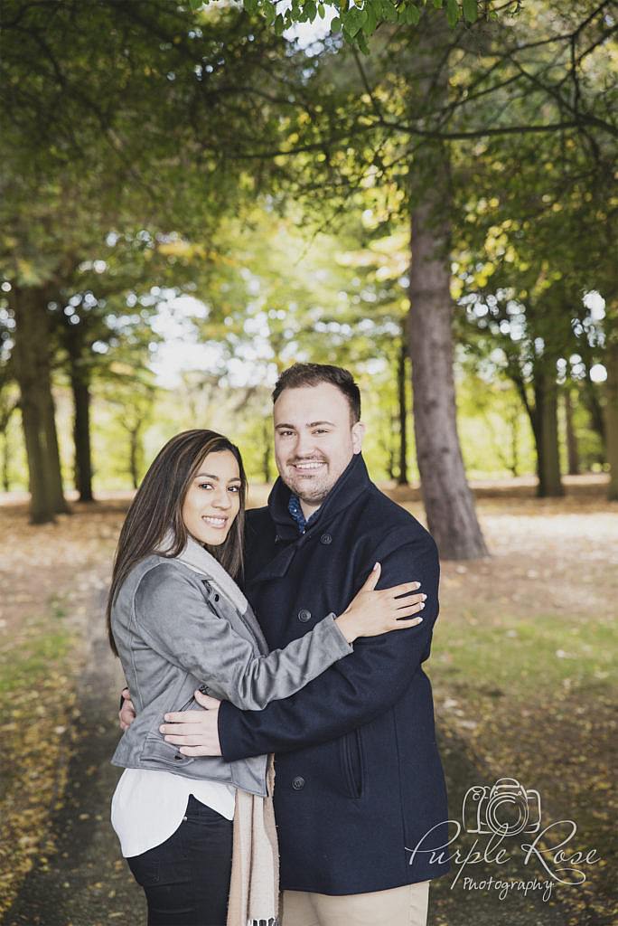 Pre wedding shoot in The Tree Cathedral in Milton Keynes