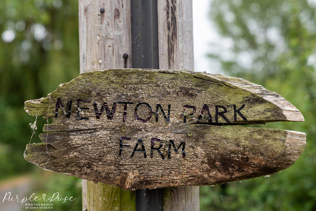 Newton park Farm sign