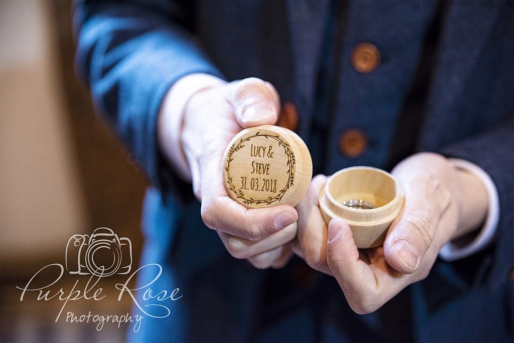 Engraved ring box