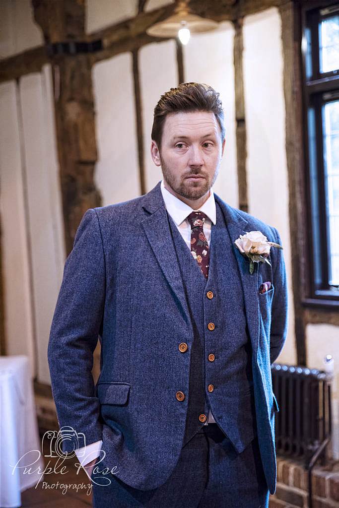 Groom waiting for his bride