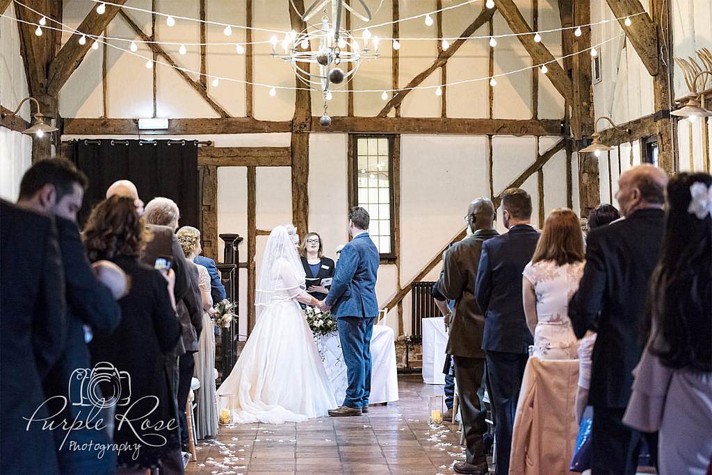 Father walking his daughter to her wedding ceremony