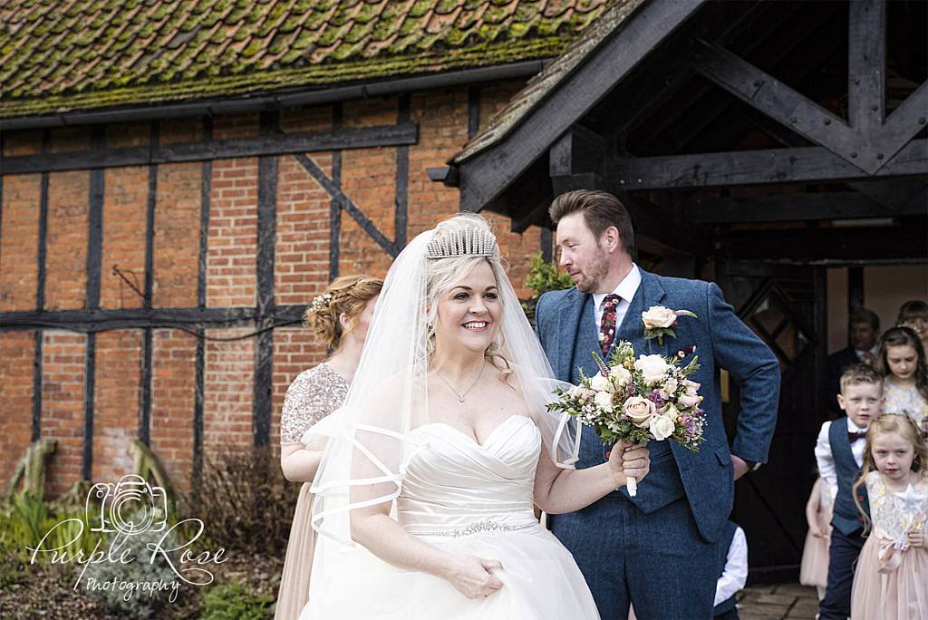 Excited bride