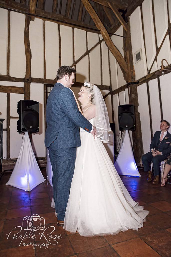 Bride and grooms first dance