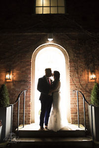 Silhouette of the Bride and Groom at the Holiday Inn Newport Pagnell