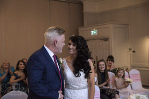 Bride and Groom getting married at The Holiday Inn Newport Pagnell