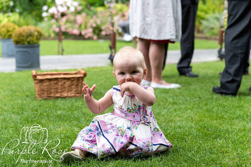 Baby at a wedding