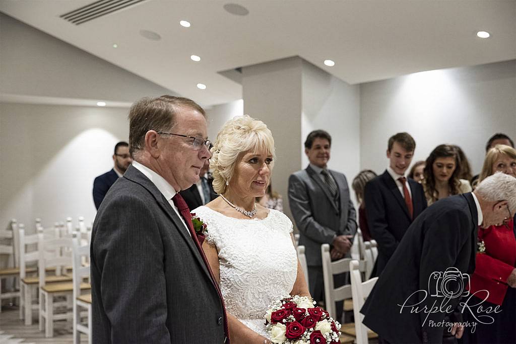 Bride & Groom during their wedding ceremony