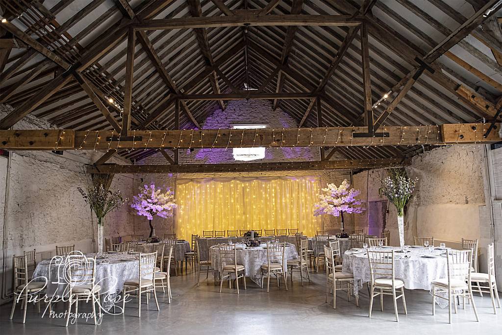 Cruck Barn in Milton Keynes ready for a wedding