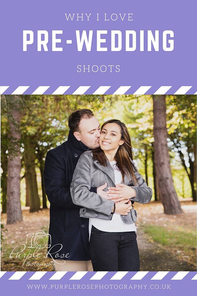 Couple standing among trees