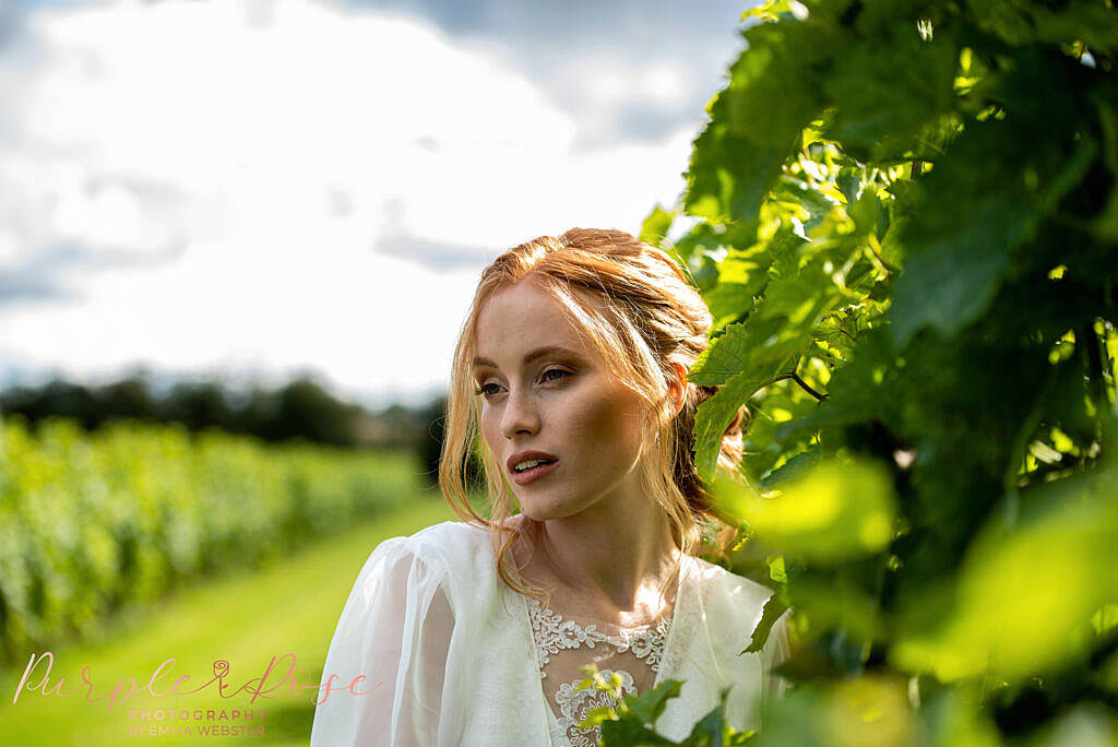 Bride by vines