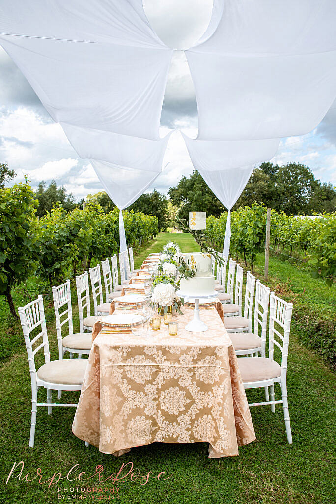 Wedding meal table