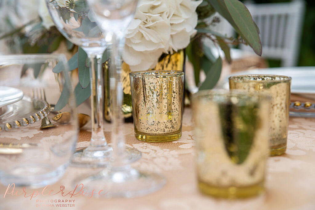 Details on a wedding table