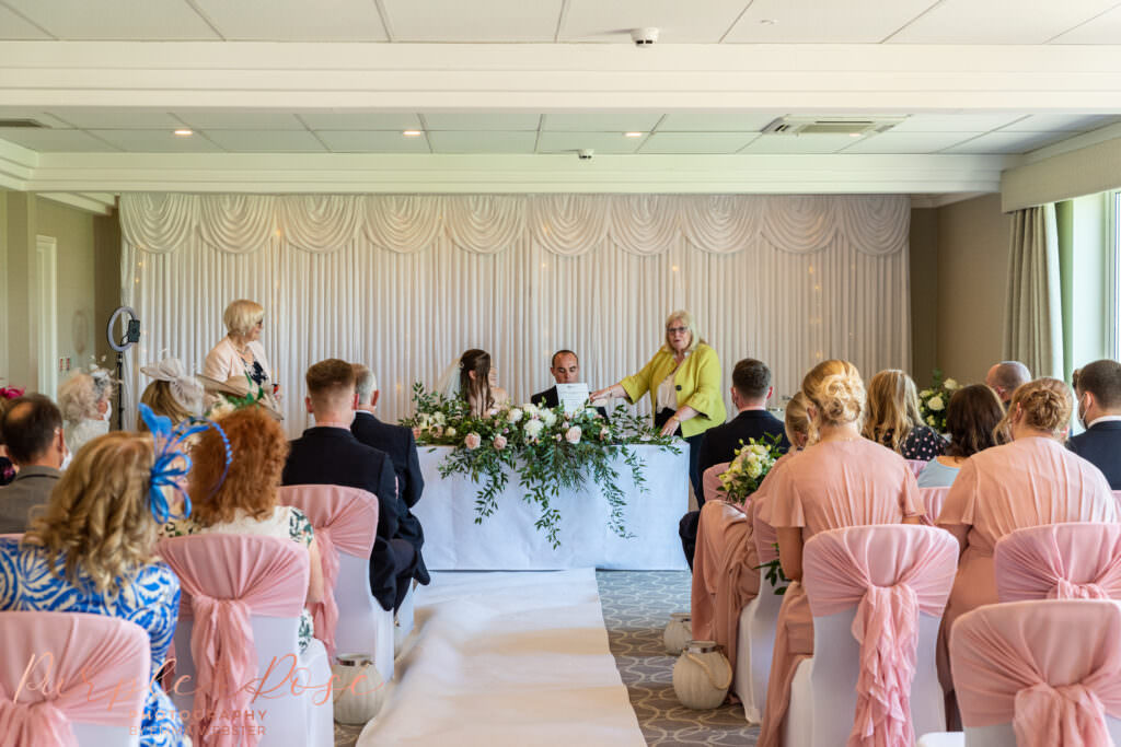 Ceremony room at Hellidon lakes