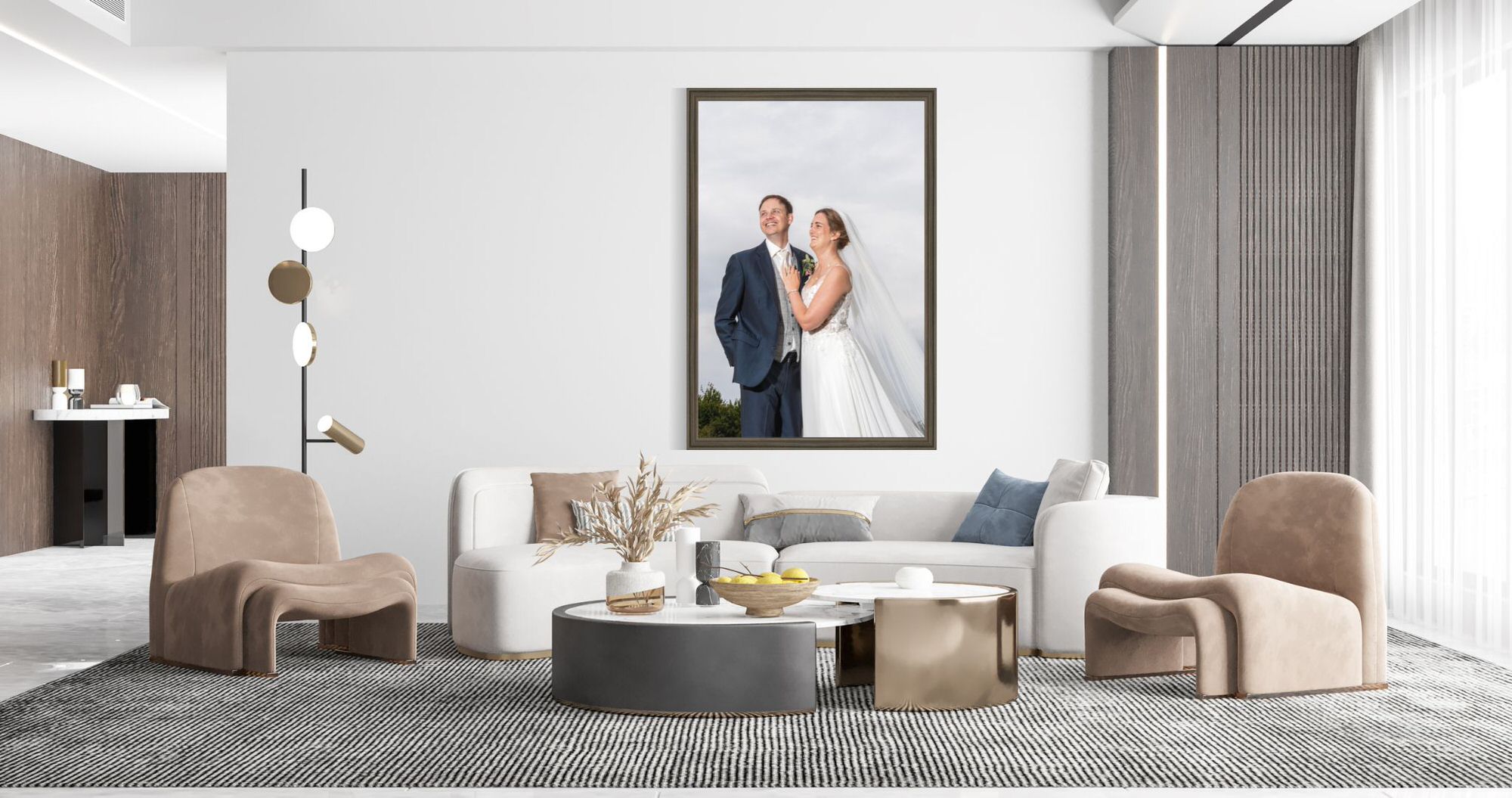 Fine art framed wedding wallart